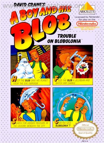 Cover Boy and His Blob, A - Trouble on Blobolonia for NES